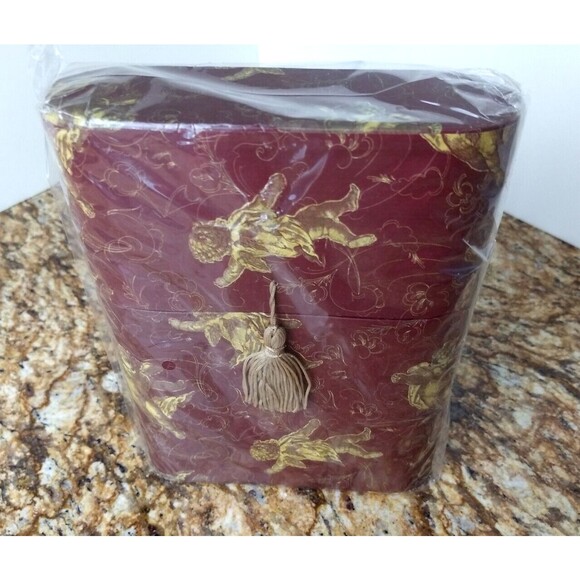 Vintage 2003 Cherubs Note Card Set in Display Case w/ Tassel Cards & Envelopes - Picture 2 of 12